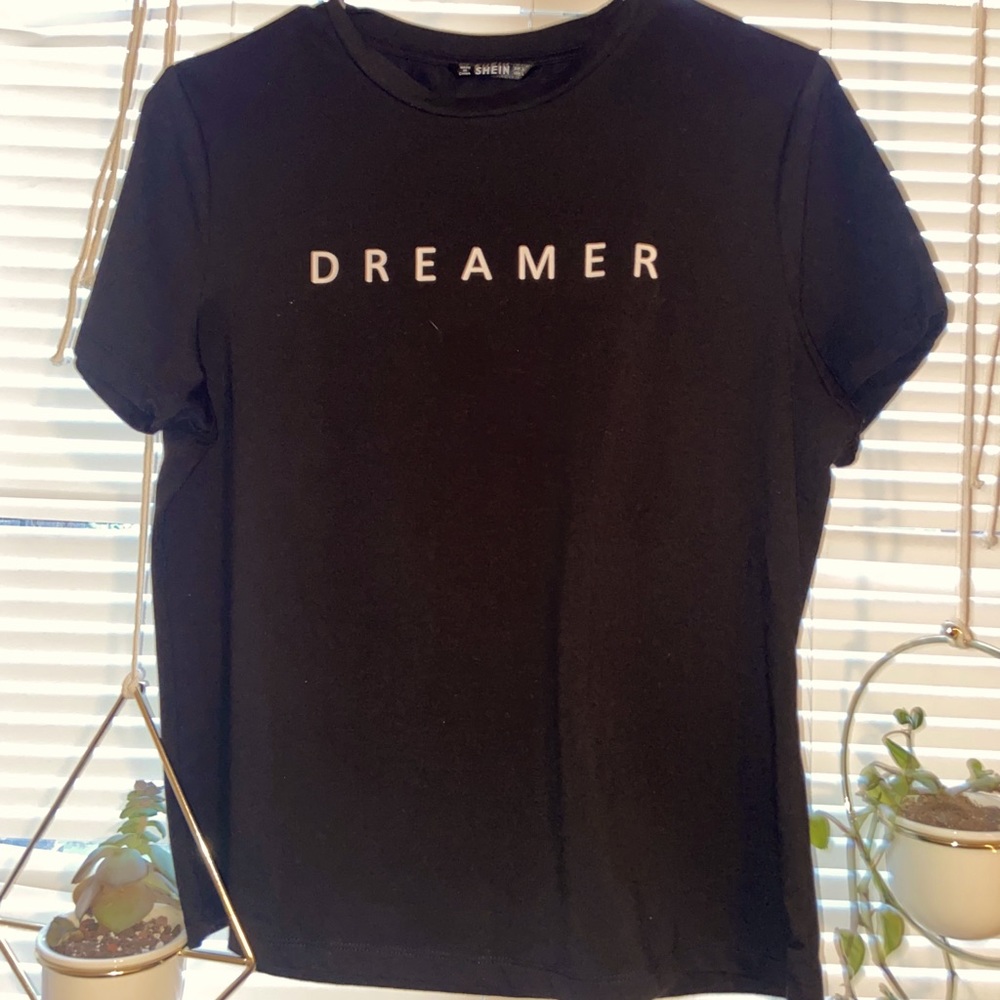 Black graphic tee